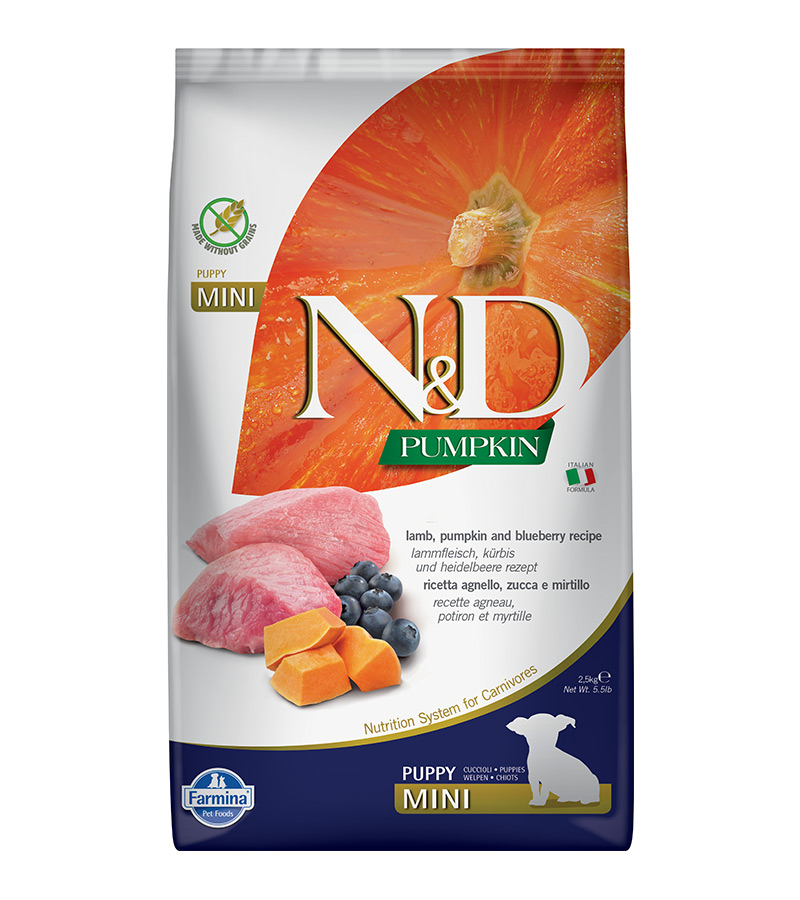 FARMINA Pumpkin Puppy Dog Food (Lamb, Pumpkin and Blueberry Recipe)